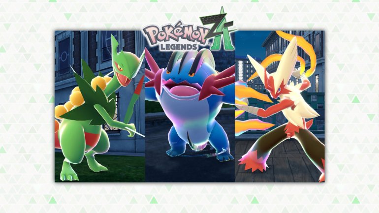 Get Mega Stones for Sceptile, Blaziken & Swampert soon in Legends: Z-A